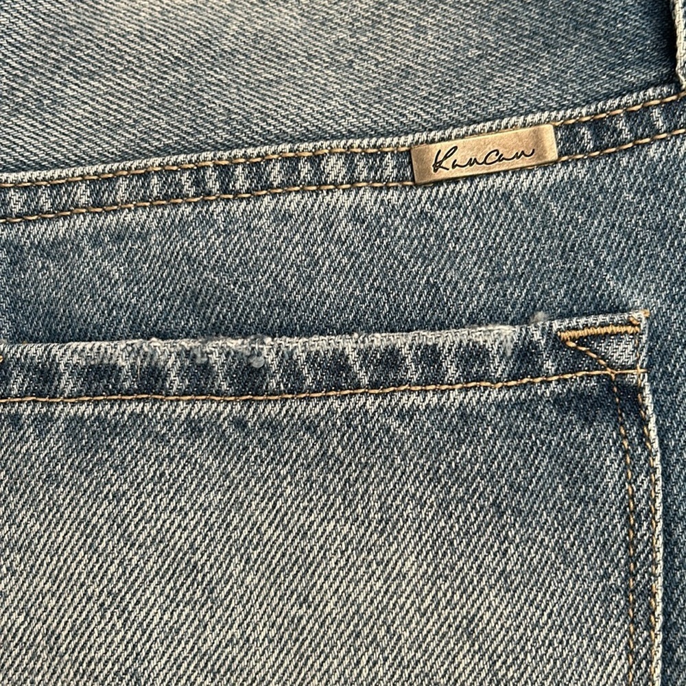 NEW KanCan 27 7 Regina High Waist Mom Jeans Distressed Ripped Denim Medium Wash - Picture 13 of 14